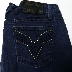 Vigoss Collection Jeans Fit Skinny 7/8 Dark Wash